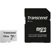 Image de Transcend USD300S (64 Go, microSDXC, U1, UHS-I), Carte mémoire, Argent, Gris