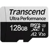 Image de Transcend 340S - Carte mémoire flash - 128 Go - A2 / Video Class V30 / UHS-I U3 / Class10 - microSDXC
