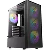 Image de Antec Boitier Moyen Tour Atx Ax26 Elite RGB Avec Panneau Vitré (Noir) (ATX), Boîtier PC, Noir