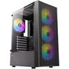 Image de Antec Boitier Moyen Tour Atx Ax27 Elite RGB Avec Panneau Vitré (Noir) (ATX, ITX, mATX), Boîtier PC, Noir