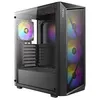 Image de Antec AX67 ARGB - Mid tower jeux - ATX - panneau latéral fenêtré (verre trempé) - pas d'alimentation - USB/Audio