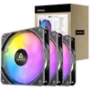 Image de Antec P12 ARGB PWM Zwart set van 3 (120 mm, 3x), Ventilateur PC, Multicolore, Blanc, Noir