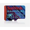 Image de SanDisk Carte Mémoire micro sdxc A2 128Go V30 U3 GamePlay microSDXC Pour Mobile Console Gaming jeux jusqu'à 190MB/s