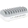 Image de Manhattan Station de recharge (120 W, 10 ports), Chargeur USB, Blanc, Gris