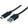 Image de Manhattan Câble de connexion USB C Hi-Speed (1 m, USB 2.0, 18 W), Câble USB