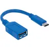 Image de Manhattan USB 3.2, Gen1, type C mâle - type A femelle (0.15 m, USB 3.2 Gen 1, 36 W), Câble USB