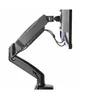 Image de Manhattan - Kit de montage (bras articulé) - ressort à gaz - pour Écran LCD - aluminium - noir - Taille d'écran : 17"-32" - montrable sur bureau, compteur