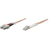 Image de Intellinet Câble de connexion à fibre optique LC/SC Multimode OM1 (2 m), Câble réseau