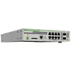 Image de Allied Telesis L2 + M 8 X TX GB POE+ 2 XCOMBO (10 ports), Switch réseau, Noir, Gris