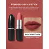 Image de MAC Lustreglass Sheer Shine Rouge à Lèvres - PDA (Rouge brique) 0,1 OZ./3g BRICKTHROUGH