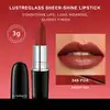 Image de MAC Lustreglass Sheer Shine Rouge à Lèvres - PDA (Rouge brique) 0,1 OZ./3g 549 PDA