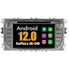 Image de Autoradio CarPlay Multimédia RoverOne Android 4Go RAM 64Go ROM GPS pour Ford Focus 2 Mondeo Kuga Smax Cmax MK2 / Argent