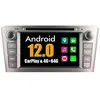 Image de Autoradio CarPlay Multimédia RoverOne Android 4Go RAM 64Go ROM GPS pour Toyota Avensis 2003 - 2008 / Argent