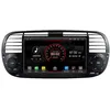 Image de Autoradio GPS RoverOne Android 10 2Go RAM 16Go ROM Noir pour Fiat 500 Abarth 2007-2013