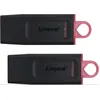 Image de Lot de 2 KINGSTON Clé USB DataTraveler® Exodia 256GB - Avec capuchon de protection et anneaux pour porte clés - 2pcs