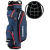 Image de CostwaySac de Club de Golf avec 14 Compartiments Séparés 8 Poches Capuche Anti-Pluie Bandoulière Sac Isotherme Léger en Nylon Marine