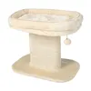 Image de Giantex Arbre à Chat en Forme de Tour 50CM, Tour à Gratter en Sisal pour Chaton, Beige