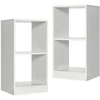 Image de CostwayEnsemble de Bibliothèque à 2 Niveau, Étagère Autoportante, Étagère Bibliothèque, Salon, Bureau, Entrée 38 x 33 x 72,5 cm
