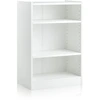 Image de CostwayBibliothèque à 3 Niveaux avec 2 Étagères Réglables et Dispositif Anti-renversement Salon Chambre Bureau 50 x 30 x 75 cm
