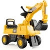 Image de CostwayTracteur pour Enfant Jouet Pelle avec Seau Rotatif Roues Anti-dérapantes Bouton Klaxon Stockage de Siège 25kg 1-3 Ans