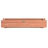 Image de CostwayJardinière Rectangulaire en Bois de Sapin Pré-huilé 91,5x18x16 CM Bac à Fleurs avec Grain de Bois Naturel pour Jardin/Balcon
