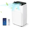 Image de CostwayClimatiseur Mobile 4 en 1 Silencieux 14000 BTU avec Ventilateur Déshumidificateur Rafraîchisseur Chauffage Mode veille Classe A