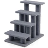 Image de CostwayArbre à chat en escalier à 4 étages Centre d'activités pour chat en Cachemire et MDF 60,5x40x60cm Gris