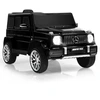 Image de CostwayMercedes-Benz G63 Voiture Électrique 12 V pour Enfants 2 Moteurs Vitesse Max 5 km/h Télécommande Lumières LED MP3 Noir