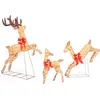 Image de Giantex Décoration de Noël 255 Lumières avec 12 Piquets et 24 Serre-câbles