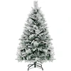 Image de CostwaySapin de Noël Artificiel 136 cm avec Aiguilles de Pin 472 Branches 160 Lumières LED et 26 Cônes de Pin 8 Modes d'Éclairage Décoration de Noël