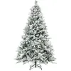 Image de Giantex Sapin de Noël avec Lumières, Fonction Minuterie, Aiguilles en PVC, Vert, 180 cm