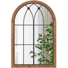 Image de CostwayMiroir en Forme de Fenêtre Arquée Miroir Décoratif Mural 60 x 90 CM