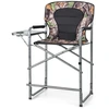 Image de CostwayChaise de Camping Pliante avec Table Latérale Amovible Charge 150KG Chaise de Pêche avec Porte-gobelet pour Chasse Randonnée