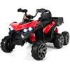 Image de Costway12V Quad Electrique Enfants avec Lumières LED et Musique Véhicule Electrique Enfants avec Démarrage Lent Charge 30kg 129 x 69 x 72 cm Rouge
