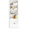 Image de Giantex Bibliothèque Étagère, Colonne de Rangement 6 Étagères, 60 x 24 x 180 cm, Blanc