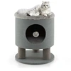 Image de CostwayArbre à Chat 47 CM avec Condo et Poteaux Griffoir Charge 60 KG Tour de Jeux pour Chats avec Balle en Peluche Gris