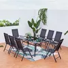 Image de Table de jardin et 8 chaises en aluminium RIMINI CONCEPT USINE