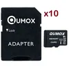 Image de Lot de 10 Qumox Carte Micro SD SDHC 32go 32Go 32g TF Carte Class 10 UHS-I 70MB-S 15MB-S pour Appareils Photo, Drones,Smartphone