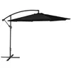 Image de Parasol déporté OAHU rond 3m de diamètre noir
