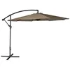 Image de Parasol déporté OAHU rond 3m de diamètre taupe