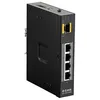 Image de D-Link DIS 100G-5PSW - Commutateur - non géré - 4 x 10/100/1000 (PoE+) + 1 x Gigabit SFP - Montage sur rail DIN, fixation murale - PoE+ (120 W) - Tension CC