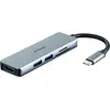 Image de D-Link DUB-M530 (USB-C, 5 ports), Station d’accueil + hub USB, Argent, Noir, Gris