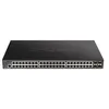 Image de D-Link DGS 1250-52XMP - Commutateur - L3 Lite - intelligent - 48 x 10/100/1000 (PoE) + 4 x 10 Gigabit SFP+ - Montable sur rack - PoE (370 W)