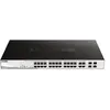 Image de D-Link DGS 1210-24P - Commutateur - intelligent - 24 x 10/100/1000 (PoE+) + 4 x combo Gigabit Ethernet / SFP Gigabit - de bureau, Montable sur rack - PoE+ (193 W)