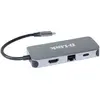 Image de D-Link DUB-2335, USB Type-C, HDMI, RJ-45, USB 3.2 Gen 1 (3.1 Gen 1) Type-A, USB Type-C, 5000 Mbit/s (USB-C, 6 ports), Station d’accueil + hub USB, Gris