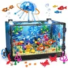 Image de HOGOKIDS Ensemble de construction d'aquarium avec lumière LED 725 pièces Cadeau pour Enfants Adultes 6+ ans