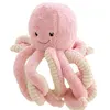 Image de peluche mignon poulpe animaux marins 18cm-Rose