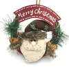 Image de Couronne De Poupée Pendentif Anneau En Rotin Décoration De Noel Multicolore K117