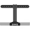 Image de Sanus Support de télévision à faisceau Sonos (1 pièce, Installation murale, Pivotant, Réglable en hauteur, Rotatif), Pied + support mural pour enceinte, Noir