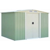 Image de CostwayAbri de Jardin pour Stockage avec Porte Coulissante Bouche d’Aération Toit Galvanisé pour des Charges lourdes abri de Stockage Vert 205 x 257x 175,5 CM